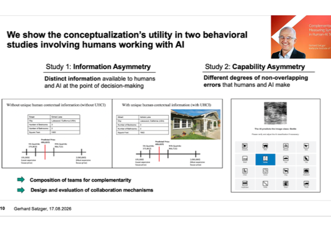 Guest Talk at Nokia Bell Labs: Prof. Satzger on Human-AI Complementarity
